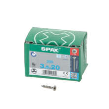 Afbeeldingen van Spax Spaanplaatschroef platverzonken kop RVS T-Star T15 voldraad 3.5x20mm (per 200 stuks)