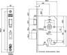 Afbeeldingen van Nemef Veiligheids Cilinder dag- en nachtslot deurslot PC55mm type 4119/17-50 DIN links