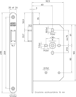 Afbeeldingen van Nemef loopslot type 635/17-kv-60 DIN links