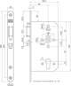 Afbeeldingen van Nemef Cilinder centraalslot type 649/47-kv-60 DIN links