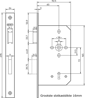 Afbeeldingen van Nemef Klavier dag- en nachtslot deurslot PC72mm type 666/4-kv-60 DIN links