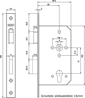 Afbeeldingen van Nemef Cilinder dag- en nachtslot deurslot PC72mm type 669/77-kv-60 DIN rechts