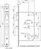 Afbeeldingen van Nemef Cilinder rolschootdeurslot type 689/17-kv-60 pc