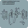 Afbeeldingen van Axa Raamsluiting met nok cilindersluiting links inbouw F2 3319-41-92/GE