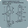 Afbeeldingen van Axa Veiligheidsbeslag s-knop omkeerbaar F1 PC72mm 6660-51-11/72