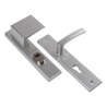 Afbeeldingen van Ami Greeplangschild, aluminium veiligheidsbeslag 251/15 - 90/80 KT Linkswijzend PC72 dd=40mm