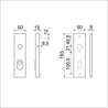 Afbeeldingen van Ami Kortschild, aluminium veiligheidsbeslag 193/15 KT F1 PC55 dd=38-45