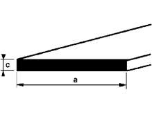 Afbeeldingen van Aluminium profiel plat 20 x 2mm