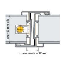 Afbeeldingen van Alprokon Deurnaald uitvoering 140/600u/2315mm rechts 40mm