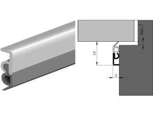 Afbeeldingen van Tochtstripopbouw acrylbestendig 3000mm elro 6905.AR