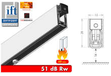 Afbeeldingen van Valdorpel Unifire60 brandwerend voor 60min en geluiddempend 51dB 15 x 28 x 930mm