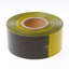 Afbeeldingen van afzetlint zwart/geel geblokt 80mm x 500 meter