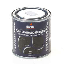 Afbeeldingen van Avis Aqua Schoolbordverf zwart 250ml