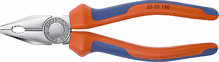 Afbeeldingen van Knipex Kombi-tang verchroomd comfort 180mm