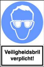 Afbeeldingen van Sticker Veiligheidsbril verplicht!