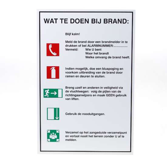 Afbeeldingen van Sticker Calamiteitenbordje