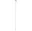 Afbeeldingen van Vlaggenstok wit met knop 200 x 3cm