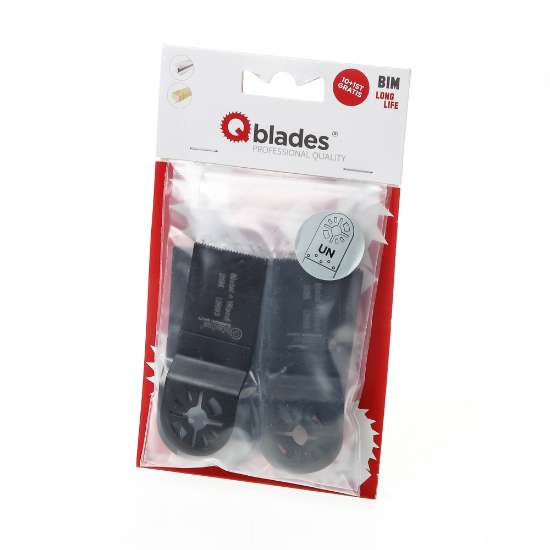 Afbeeldingen van Qblades UN03 Multitoolzaagblad Bim 34X40mm 10+1 stuk gratis