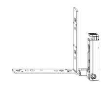 Afbeeldingen van Maco draaikiep Hoeklagerband to hout 15/4 v= 9 rs 130kg zilver