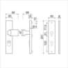 Afbeeldingen van Ami veiligheidslangschild F1 met knop 144 Varo / kruk 332, 251/15 met kerntrekbeveiliging, PC92, deurdikte 40mm