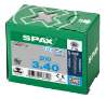 Afbeeldingen van Spax Spaanplaatschroef platverzonken kop RVS T-Star T10 voldraad 3.0x40mm (per 200 stuks)