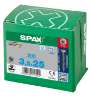 Afbeeldingen van Spax Spaanplaatschroef platverzonken kop RVS T-Star T15 voldraad 3.5x25mm (per 200 stuks)