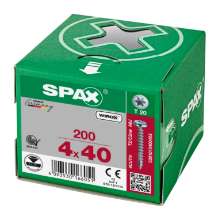 Afbeeldingen van Spax Spaanplaatschroef cilinderkop verzinkt T-Star T20 4.0x40mm (per 200 stuks)