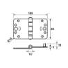 Afbeeldingen van Axa Smart easyfix veiligheidsscharnier topcoat gegalvaniseerd 89 x 150 x 3mm SKG*** 1687-15-23/7V