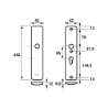 Afbeeldingen van Axa Veiligheidslangschilden F1 buitend blind / binnen PC55mm 6660-12-11/55