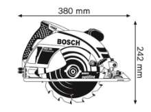 Afbeeldingen van Bosch Cirkelzaagmachine GKS 190 in doos 0601623000