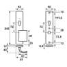 Afbeeldingen van Axa Veiligheidslangschild duwer F1 PC72mm 6650-30-11/72