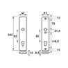 Afbeeldingen van Axa Veiligheidslangschild kruk F1 PC92mm 6660-10-11/92