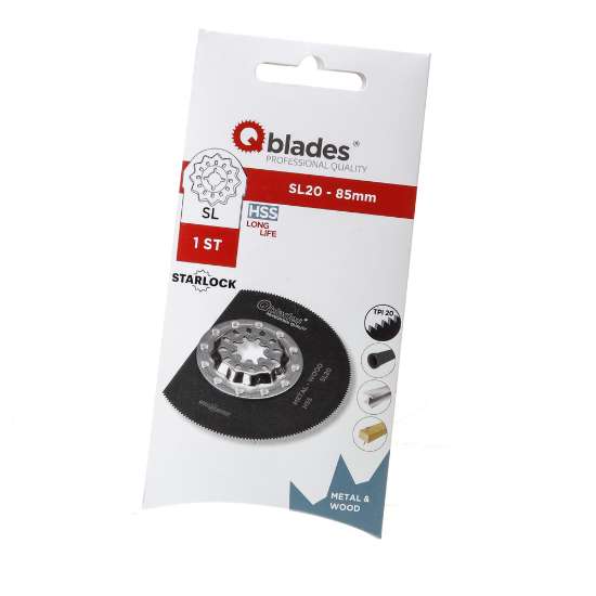 Afbeeldingen van Qblades SL20 Multitool Segm Zaagblad Bim 85mm 1St