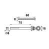 Afbeeldingen van Axa stiftset +3 bouten gr-kr 43-53mm 