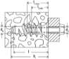 Afbeeldingen van Cellenbetonanker FTP K 4 nylon