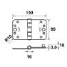 Afbeeldingen van Smart-Easyfixsch. 89x150x3 rhvh zwart