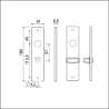 Afbeeldingen van Ami kortschild wc 180/41 rh 5x57 zwart