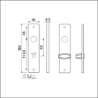 Afbeeldingen van Ami kortschild wc 180/41 rh 8x63 zwart