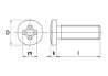 Afbeeldingen van Metaalschroef RVS cilinderkop phillips M6 x 10mm