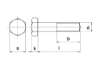 Afbeeldingen van Moerbout staal 8.8 gegalvaniseerd m18x120mm DIN 931/ISO 4014