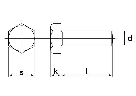 Afbeeldingen van Zeskanttapbout staal 8.8 verzinkt m24 x 90mm