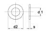 Afbeeldingen van Sluitring nylon PA 6.6 m20 x 20mm