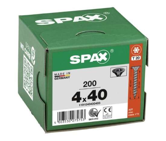 Afbeeldingen van Spax pk t20 zwart 4,0x40(200) 
