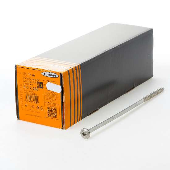 Afbeeldingen van Tellerkopfschroef RVS A2 8x260 tx40