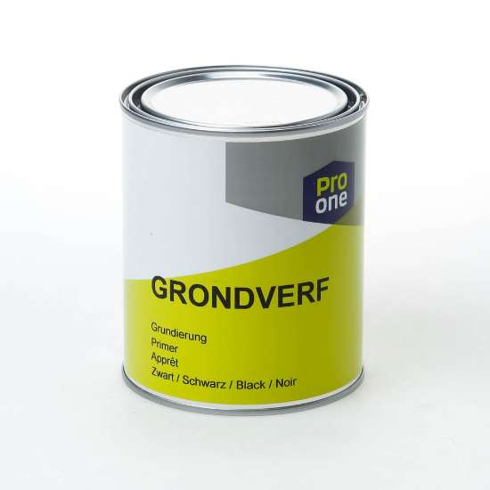 Afbeeldingen van ProOne grondverf zwart 750ml
