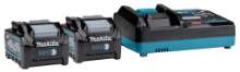 Afbeeldingen van Makita startset XGT 2xBL4040 + DC40RA
