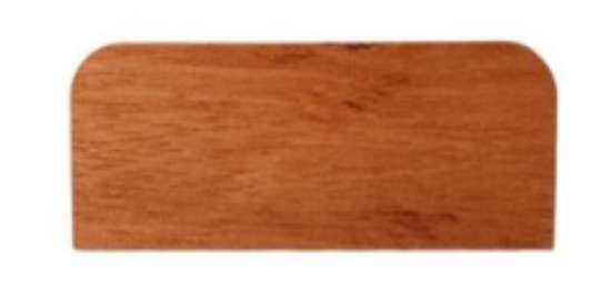 Afbeeldingen van Scharnierklos vulplaat hout 76x4mm