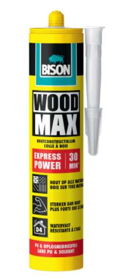 Afbeeldingen van Konstructielijm Woodmax Expres Bison D4 380gr