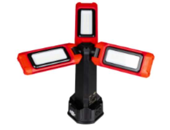 Afbeeldingen van Werklamp 3-kops led accu opl. 7000Lum