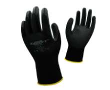 Afbeeldingen van Handschoen Kel-Flex pu zwart M/8.